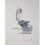 Salvadore DALI (1904-1989), Girl on Rhino [Kobieta na nosorożcu], 1967