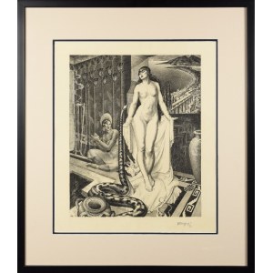 Artysta nieokreślony - TEMAGUY (?), XX w., Odaliska / Zaklinaczka węży, ok. 1930