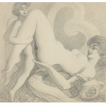 Stefan ŻECHOWSKI (1912-1984), Erotyk - dziewczyna i chłopak, 1959