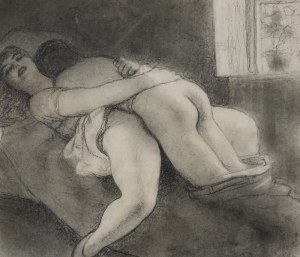 Stefan ŻECHOWSKI (1912-1984), Uścisk miłosny, 1948