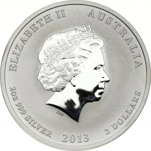 Australia 2 Dolary 2013 P Rok Węża
