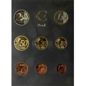 Österreich 1 Euro Cent - 2 Euro 2007 SET Proof Lot von 8 Münzen