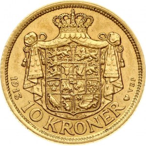 Denmark 10 Kroner 1913 VBP