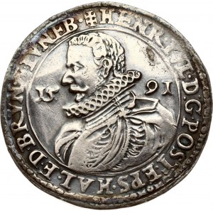 Germany Brunswick-Wolfenbüttel Taler 1591 (hh)