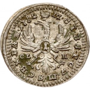 Germany Brandenburg-Bayreuth 1 Kreuzer 1752 CLR