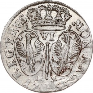 Germany Prussia 6 Groscher 1755 E