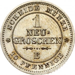 Germany Saxony 1 Neugroschen / 10 Pfennige 1865 B
