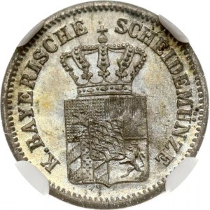Bavaria 1 Kreuzer 1871 NGC MS 65