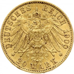 Germany Prussia 20 Mark 1900 A