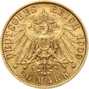 Germany Prussia 20 Mark 1909 A