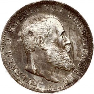 Germany Württemberg 3 Mark 1910 F