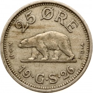 Greenland 25 Ore 1926 HCN;GJ