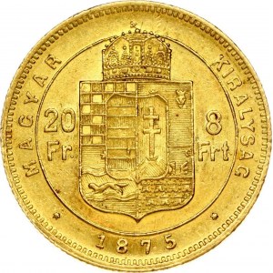 Hungary 20 Francs - 8 Forint 1875 KB