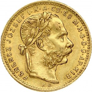 Hungary 8 Forint - 20 Francs 1882 KB