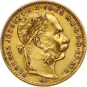 Hungary 20 Francs - 8 Forint 1888 KB
