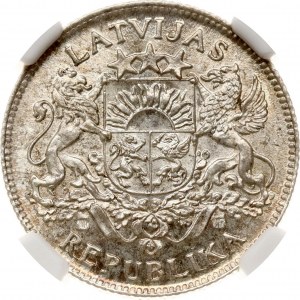 Lotyšsko 1 Lats 1924 NGC MS 64
