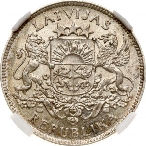 Latvia 1 Lats 1924 NGC MS 62