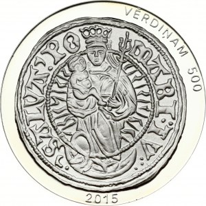 Latvia 5 Euro 2015 500 years of Livonian ferding