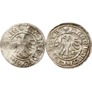 Lithuania Polgrosz ND (1492-1506) Vilnius Lot of 2 coins