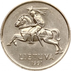 Lithuania 5 Litai 1991