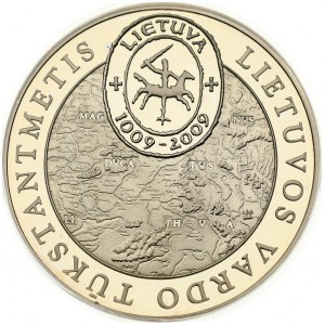 Lituania Medaglia 2009 Millennio del nome lituano PCGS SP 69 MAX GRADE