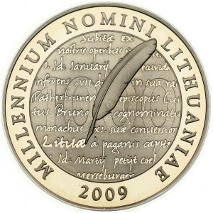 Lituania Medaglia 2009 Millennio del nome lituano PCGS SP 69 MAX GRADE