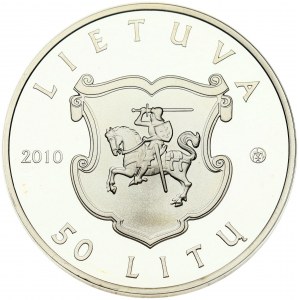 Lituania 50 Litų 2010 Castello di Biržai PCGS PR 69 DCAM MAX GRADE