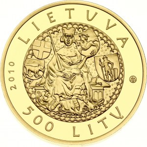 Lituania 500 Litu 2010 600° anniversario della battaglia di Grunwald