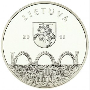 Lituania 50 Litų 2011 Vilnius Upper Castle PCGS PR 70 DCAM MAX GRADE