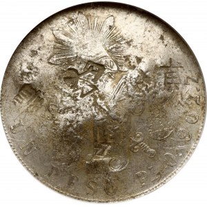Mexico Peso 1871 Pi O NGC CHOPMARKED.