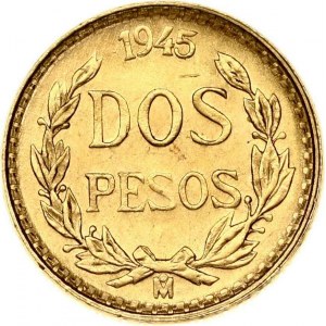 Mexico 2 Pesos 1945 Mo