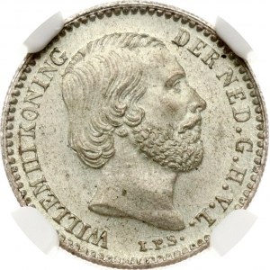 Netherlands 10 Cents 1873 NGC MS 65 TOP POP
