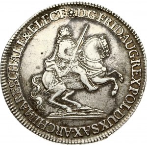 Saxony 1/2 Taler 1742 Vicariat (R3)