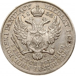Russia For Poland 5 Zlotych 1832 KG