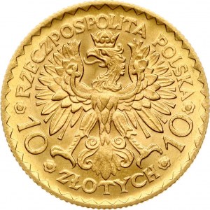 Poland 10 Zlotych 1925 Boleslaw Chrobry (R2)