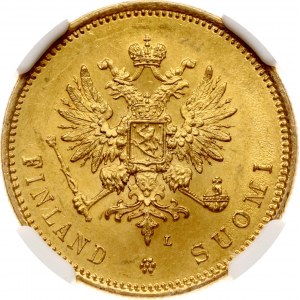 Russia For Finland 20 Markkaa 1911 L NGC MS 64