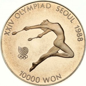 South Korea 10000 Won 1988 Gymnast