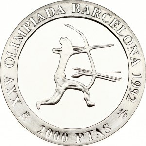 Spanien 2000 Peseten 1990 Bogenschießen