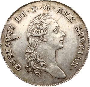 Sweden 1 Riksdaler 1781 OL