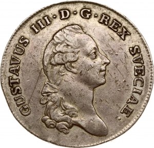 Sweden 1 Riksdaler 1782 OL