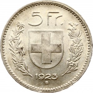 Švajčiarsko 5 frankov 1923 B Herdsman