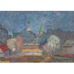 Marek Eugeniusz Czarnołęski, „Wieże kościelne w Żarnowie”. Plener w Modliszewicach; 2021/ 2022