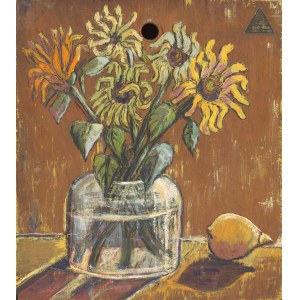 Gaba Herman, Sunflowers from the recycling series, 2023