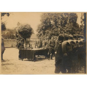 Kraków - Szkoła Kadetów Piechoty w Łobzowie, płk. Mond B., rozdanie nagród 29.6.1930 r.