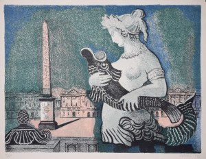 ALICJA HALICKA (1894 - 1975), Plac de la Concorde, 1955
