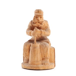 Tadeusz SZKODZIŃŚKI (1915 - 1983), Folk sculpture Beating butter