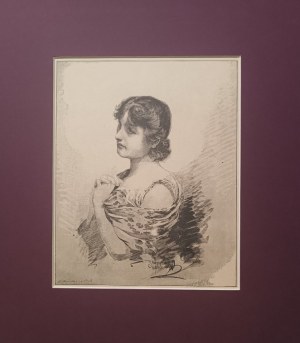 Kazimierz Pochwalski (1855 - 1940), Piękna kobieta,1884