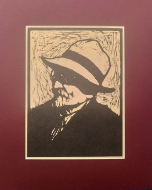 Edward Czerwiński (1892 - 1966), Portret Leona Wyczółkowskiego,1954