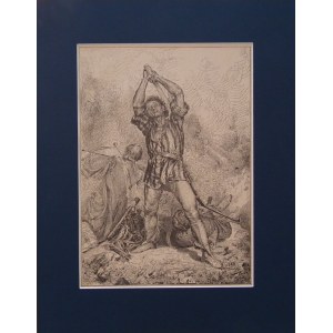 Józef MĘCINA-KRZESZ (1860-1934), Na bitwie, 1884