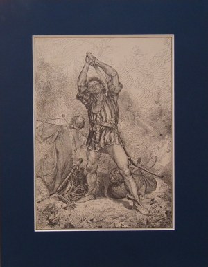 Józef MĘCINA-KRZESZ (1860-1934), Na bitwie, 1884